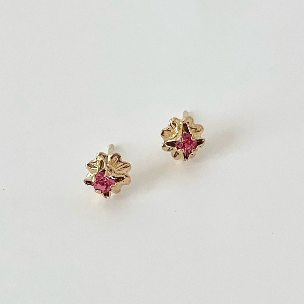Gold filled girls earrings